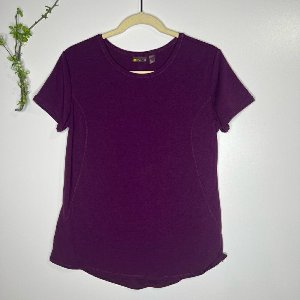 Zella Purple Active Wear Tee Shirt